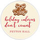 Holiday Calories Round Gift Stickers Image 2 of 2